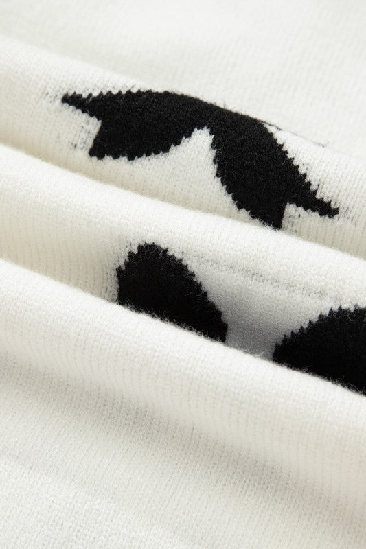 Bow Lace-up Sweater Cardigan