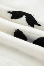 Bow Lace-up Sweater Cardigan