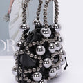 Metallic Beaded Petite Party Swing Bag