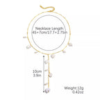 18K Gold-Plated Pearl Necklace