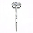 DA022 - High polished (no plating) Stainless Steel Ring with AAA Grade