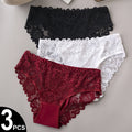 3PCS/Set Luxury Floral Embroidery Briefs