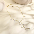 18K Gold-Plated Pearl Necklace