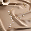 18K Gold-Plated Pearl Necklace